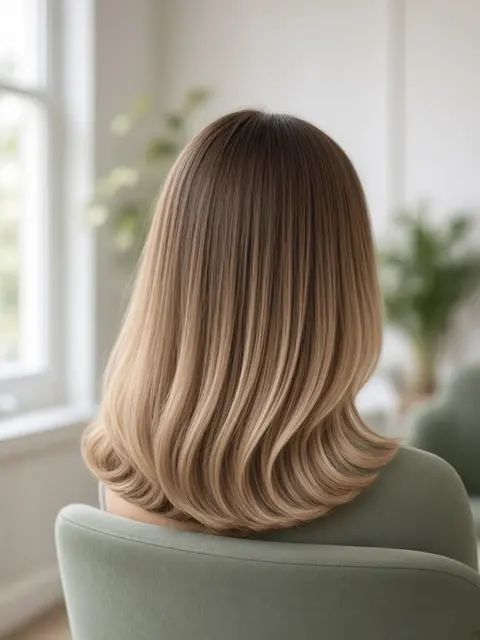 Concept image of a soft, finished blowout seen from behind